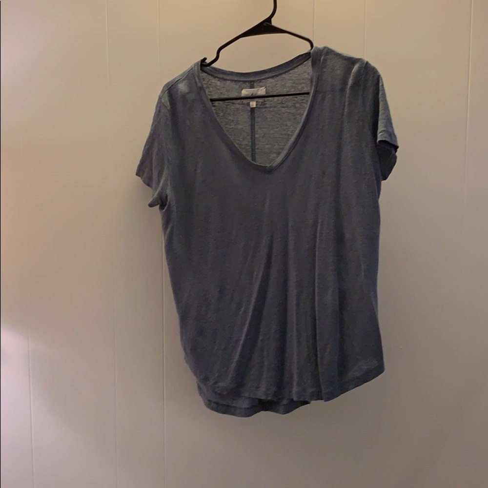 Lou & grey blue linen tee